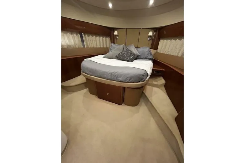 Slide: The Image of Luxurious bedroom interior of 2008 Princess 67 Flybridge Motor Yacht. - 31