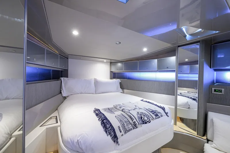 Slide: The Image of Luxurious interior cabin of 2014 Riva 44' Rivarama yacht with modern design. - 64
