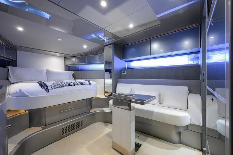 Slide: The Image of Luxurious interior of 2014 Riva 44' Rivarama yacht with modern design and cozy seating. - 72