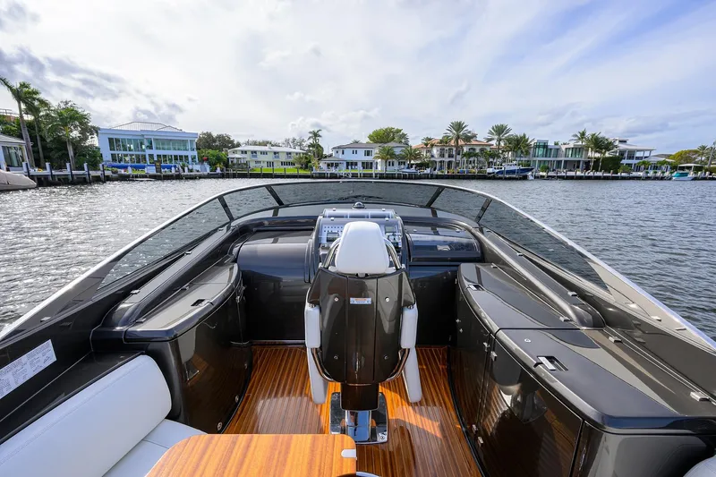 Slide: The Image of Luxurious 2014 Riva 44' Rivarama yacht interior with waterfront view. - 34