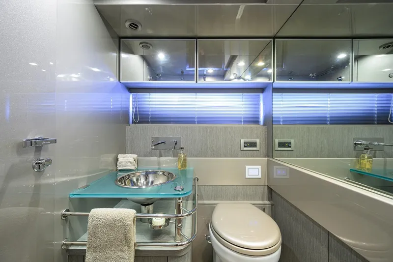 Slide: The Image of Luxurious bathroom interior of 2014 Riva 44' Rivarama yacht with modern fixtures. - 37