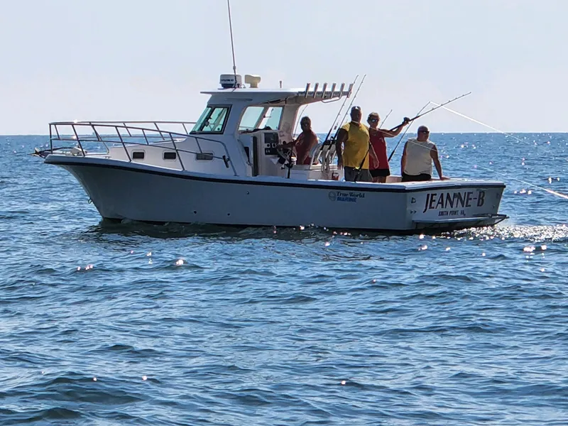 The Image of A 2004 True World Marine 286 boat on the sea with people fishing. - 0