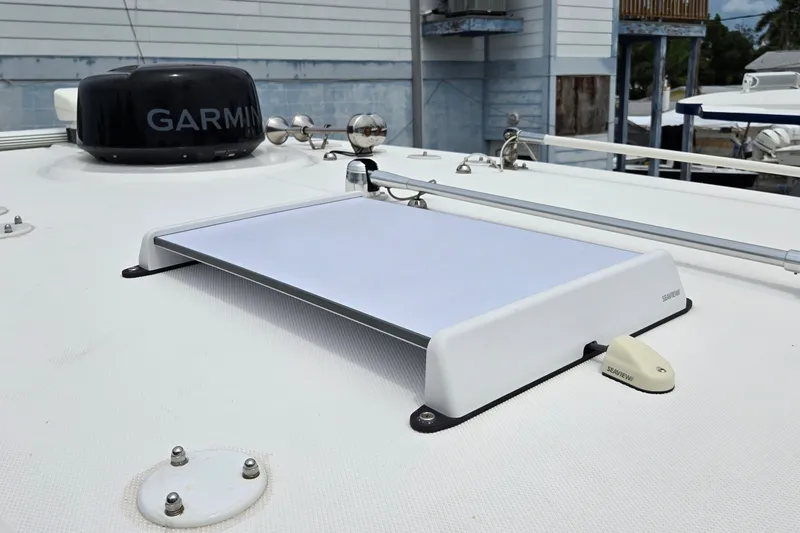 Slide: The Image of 2024 Fountain 32 NX Sportfish boat with Garmin radar and Seaview mount. - 40