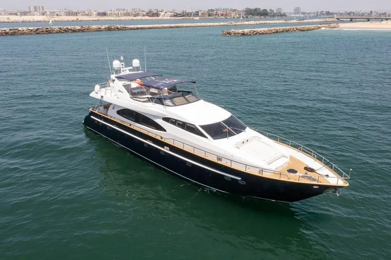 The Image of Luxury Azimut 85 Ultimate yacht from 2000 cruising on open water. - 0