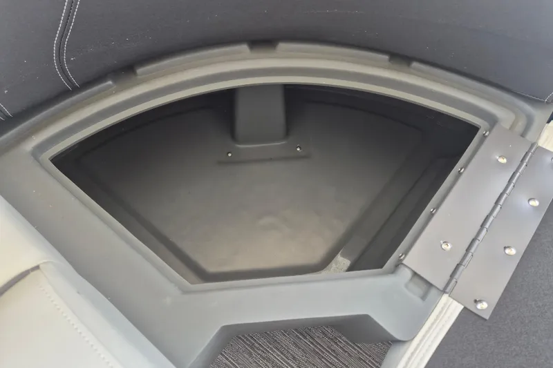 Slide: The Image of Storage compartment in 2026 Sylvan Mirage Fish 820 Party Fish boat. - 5