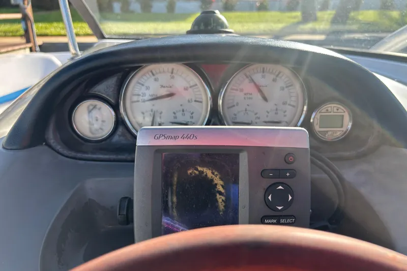 Slide: The Image of Dashboard of a 2009 Regal 2400 Bowrider with GPSmap 440s and gauges. - 23