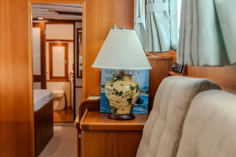 Slide: The Image of Interior of 2012 Dettling Motoryacht with lamp and cozy seating area. - 24