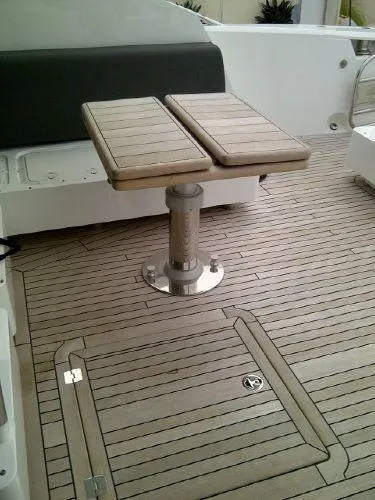 Slide: The Image of Teak deck on Sunseeker Predator Sport Yacht 74, 2012 model. - 6