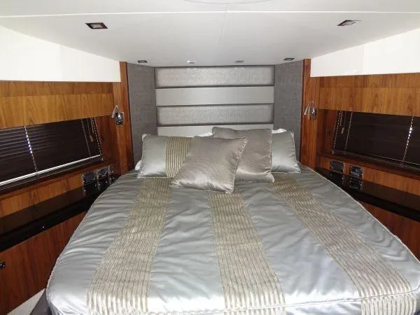 Slide: The Image of Luxurious bedroom in Sunseeker Predator Sport Yacht 74, 2012 model. - 27