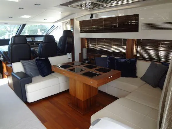 Slide: The Image of Interior of Sunseeker Predator Sport Yacht 74, 2012 model. - 15