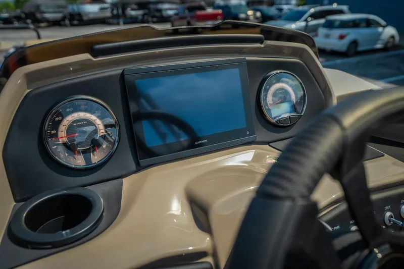 Slide: The Image of Dashboard of 2026 Evotti 525QL with digital display and gauges. - 26