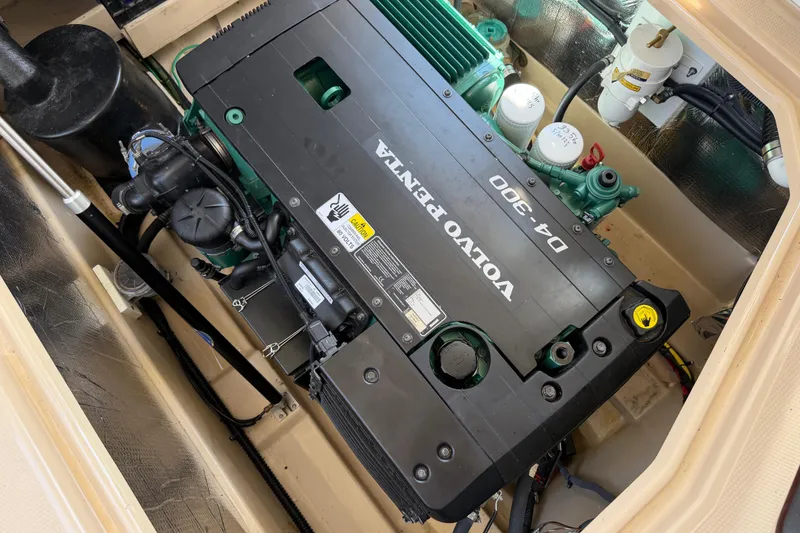 Slide: The Image of Engine compartment of 2017 Ranger Tugs R-31 S with Volvo Penta D4-300 engine. - 60
