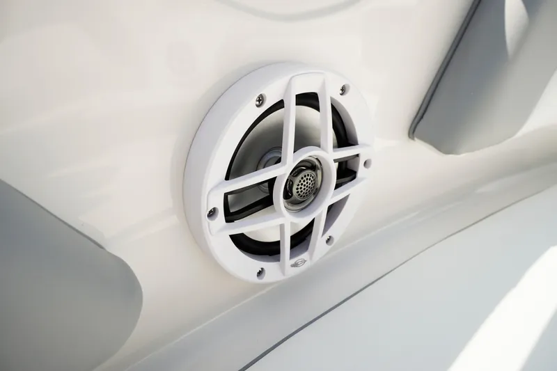 Slide: The Image of Speaker detail on 2026 Chaparral 21 SSi OB boat, showcasing modern design. - 41