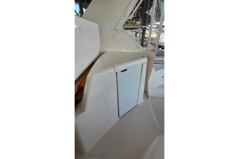 Slide: The Image of 2004 Tiara Yachts 4400 Sovran interior detail with storage compartment. - 20