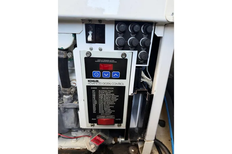 Slide: The Image of Kohler advanced digital control panel on 2007 Regal Commodore 3760 IO boat. - 51