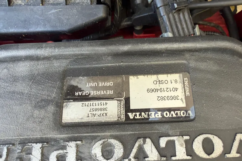 Slide: The Image of Volvo Penta engine label on 2007 Regal Commodore 3760 IO boat. - 46