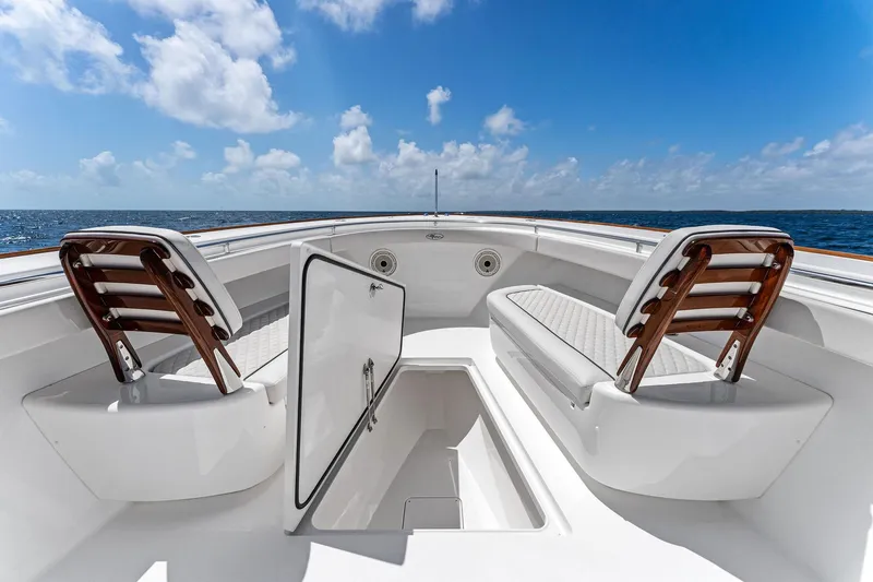 Slide: The Image of Valhalla Boatworks V-41 2021 with open storage and seating. - 31