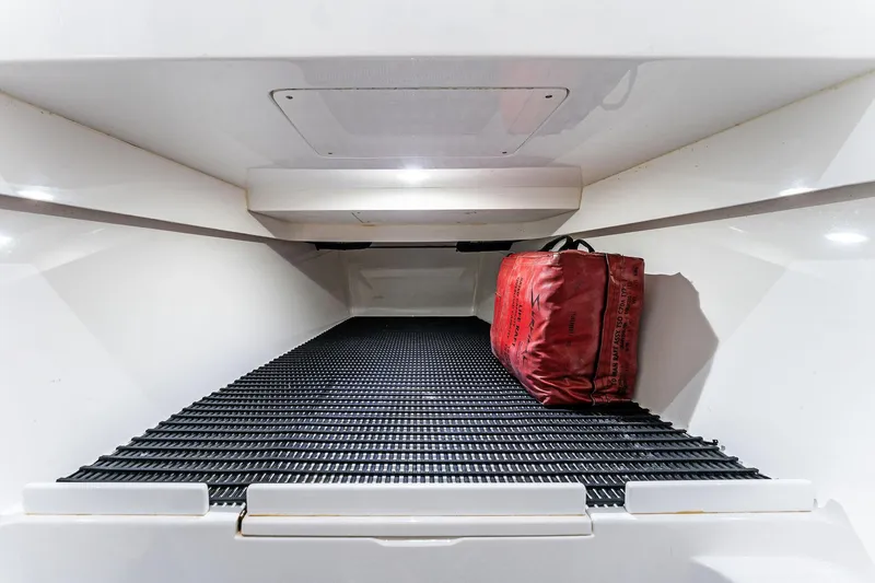 Slide: The Image of Interior of 2021 Valhalla Boatworks V-41 with red bag. - 41