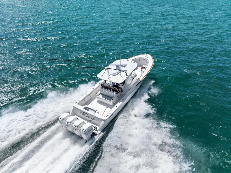 Slide: The Image of 2021 Valhalla Boatworks V-41 cruising on open water. - 46