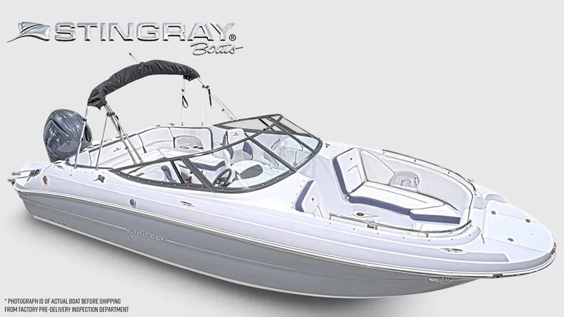 The Image of The image shows a modern Stingray 231 DC boat with sleek design and comfortable seating. - 1