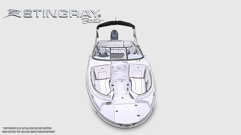 Slide: The Image of Stingray 231 DC 2027: Sleek design with spacious deck and comfortable seating areas. - 6