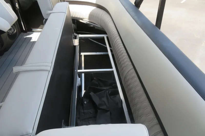 Slide: The Image of 2027 Avalon LSZ Versatile Rear Bench with open storage compartment, showcasing sleek design and functionality. - 28