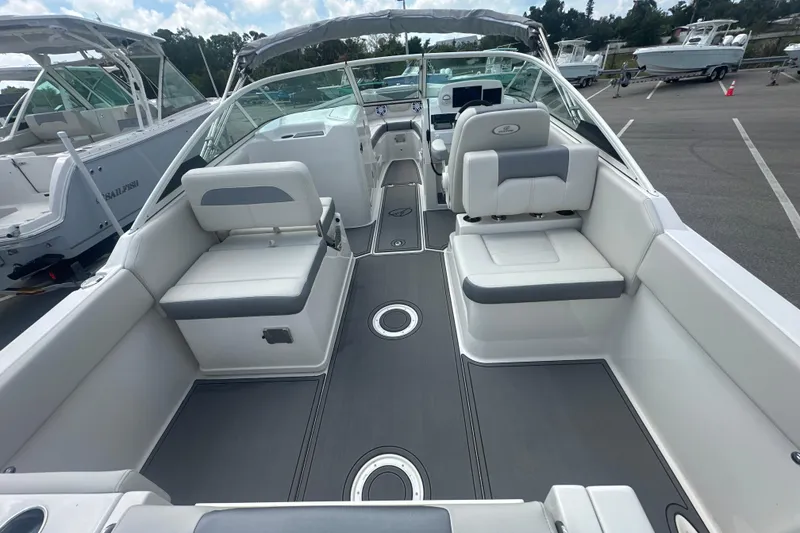 Slide: The Image of 2026 Sailfish 236 DC boat interior with spacious seating and modern design. - 30