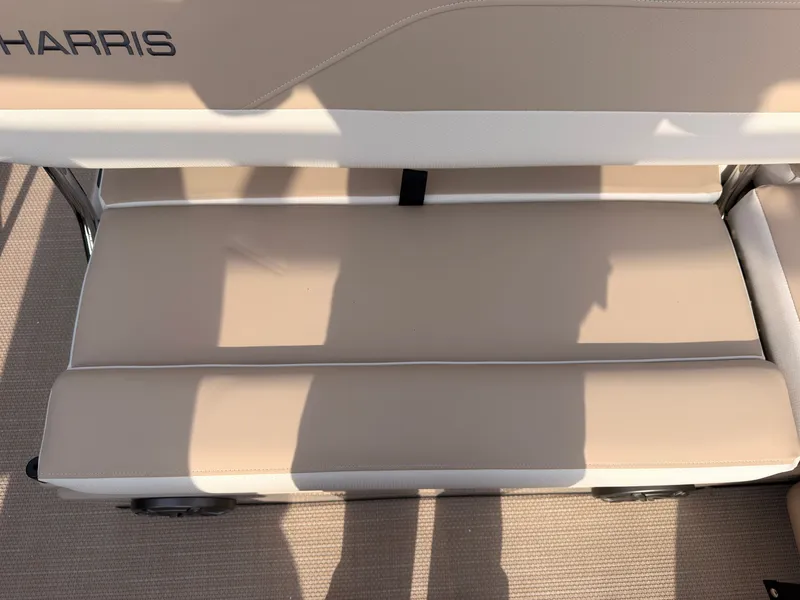 Slide: The Image of Beige seating on a boat with Harris logo visible. - 44