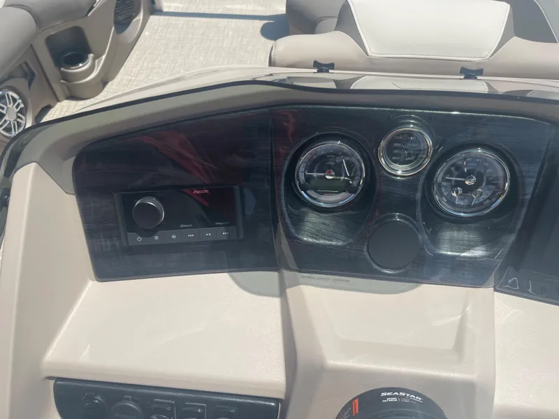 Slide: The Image of The image shows the dashboard of a 2024 Avalon LSZ Rear Fish with instruments and controls. - 19