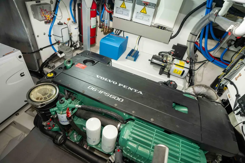 Slide: The Image of Engine room of 2025 Pacific Prestige 460 Fly with Volvo Penta D6-IPS600 engine. - 20