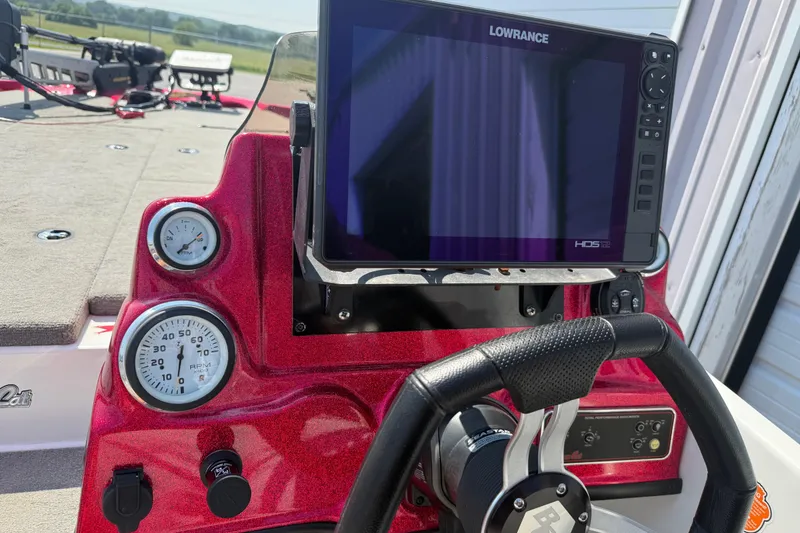 Slide: The Image of Dashboard of a 2020 Bass Cat Pantera Classic boat with Lowrance HDS display. - 36