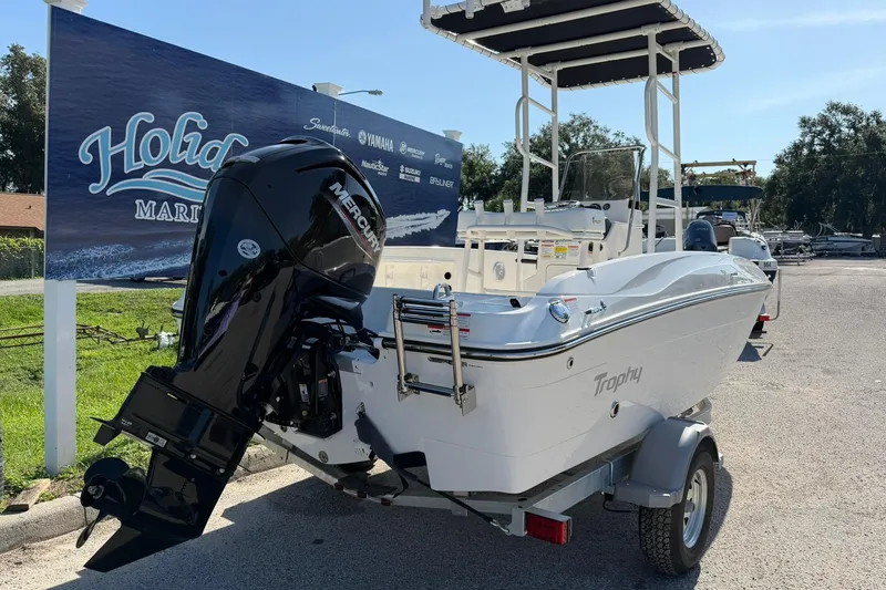 Slide: The Image of 2025 Bayliner Trophy T18 boat with Mercury engine at Holiday Marina. - 31
