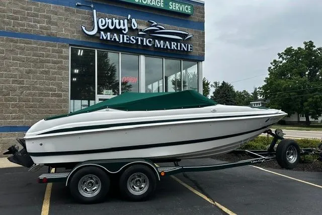 Slide: The Image of 1999 Chris-Craft 200 Bowrider SS boat on trailer at Jerry's Majestic Marine. - 30