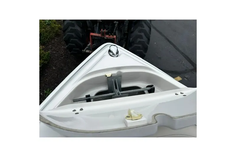 Slide: The Image of Bow of 1999 Chris-Craft 200 Bowrider SS with anchor storage, viewed from above. - 23