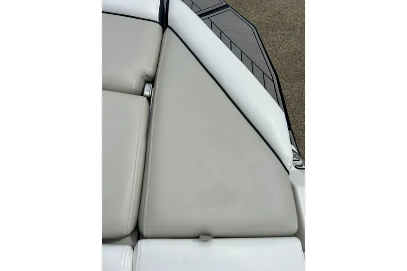 Slide: The Image of 2023 Starcraft SVX 211 IO boat interior with sleek, modern upholstery design. - 30