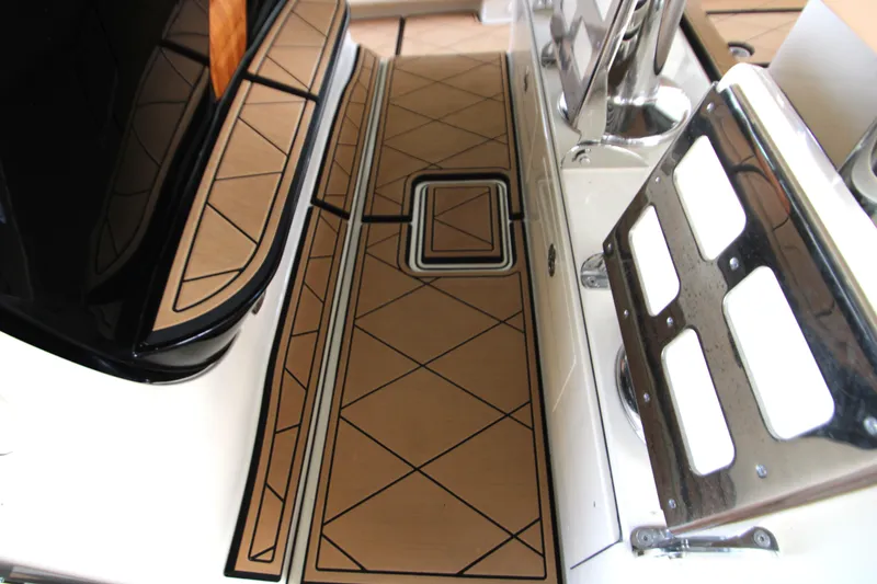 Slide: The Image of 2024 HCB 42 Lujo boat deck with sleek, modern design and high-quality materials. - 39