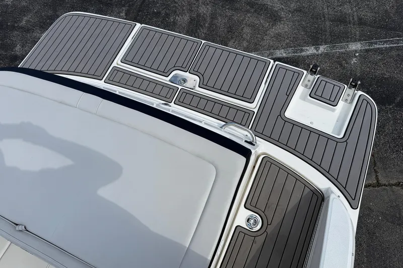 Slide: The Image of 2023 Sea Ray SPX 190 boat deck with sleek, modern design and durable materials. - 21