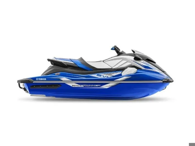The Image of A blue 2021 Yamaha WaveRunner GP1800R jet ski with a sleek, sporty design. - 1