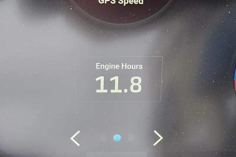 Slide: The Image of Display showing 11.8 engine hours on 2023 Cobalt R4 dashboard. - 30