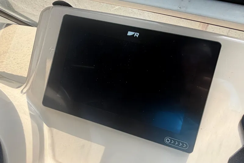 Slide: The Image of Control panel on a 2005 Carver 396 Aft Cabin Motor Yacht dashboard. - 5