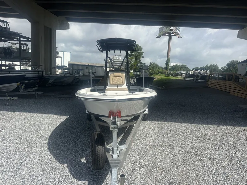 Slide: The Image of A 2026 Blazer PureBay 2400 sits on a trailer under a bridge. - 3