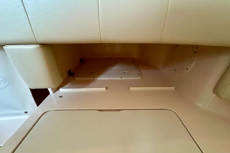 Slide: The Image of Interior storage compartment of a 2007 Grady-White Express 330 boat. - 92