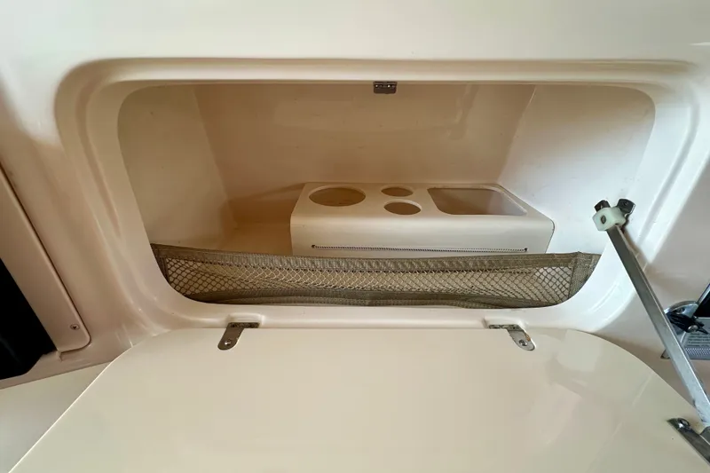 Slide: The Image of Storage compartment in a 2007 Grady-White Express 330 boat. - 102