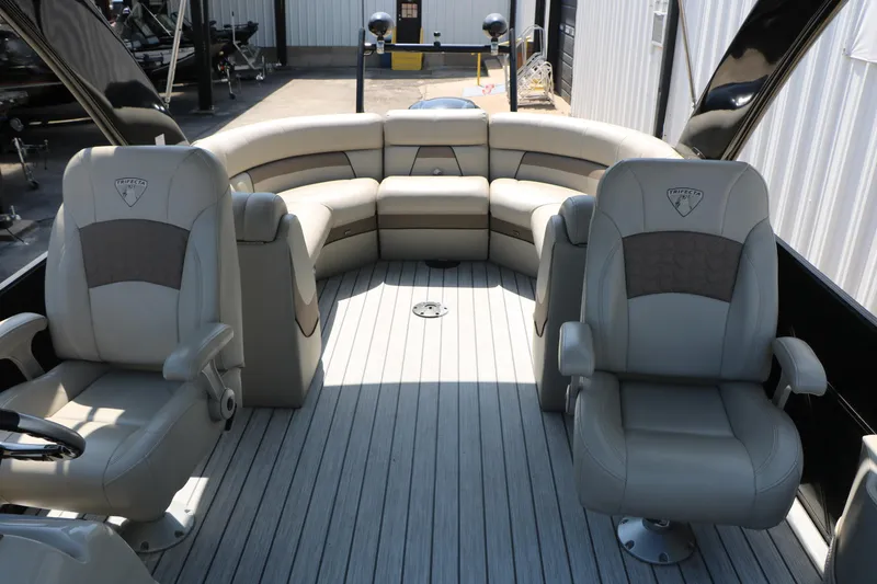 Slide: The Image of 2019 Trifecta 23RF SS Arch boat interior with luxurious seating and modern design. - 42
