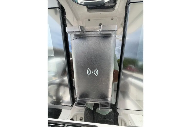 Slide: The Image of Wireless charging station on 2022 Sea Fox 288 Commander boat dashboard. - 21