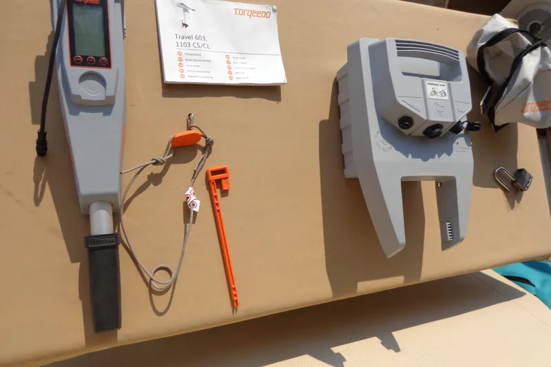 Slide: The Image of Torqeedo Travel 603 components on display, suitable for 2016 Ranger Tugs R-31 S. - 56