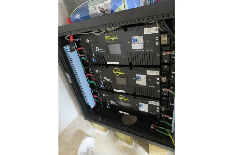Slide: The Image of Electrical panel with Eg4LL components in a 2007 Grand Harbour N47 yacht. - 8