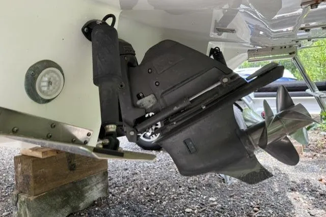 Slide: The Image of 2012 Cobalt 276 boat stern drive and propeller on display. - 5