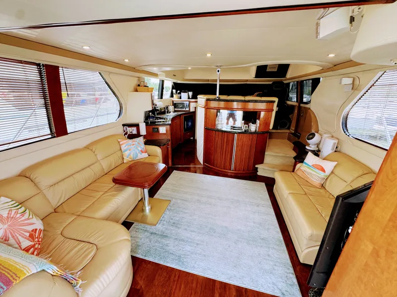 Slide: The Image of Carver Yachts 450 Voyager Pilothouse 1999 - 48