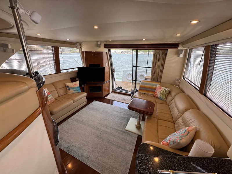 Slide: The Image of Carver Yachts 450 Voyager Pilothouse 1999 - 51
